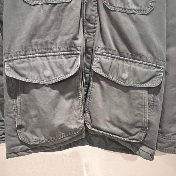 Men’s L.O.G.G. H&M Military Green Field Unisex Jacket w Hood - Picture 4 of 13